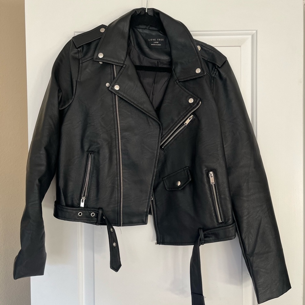 Womens Black Leather Jacket